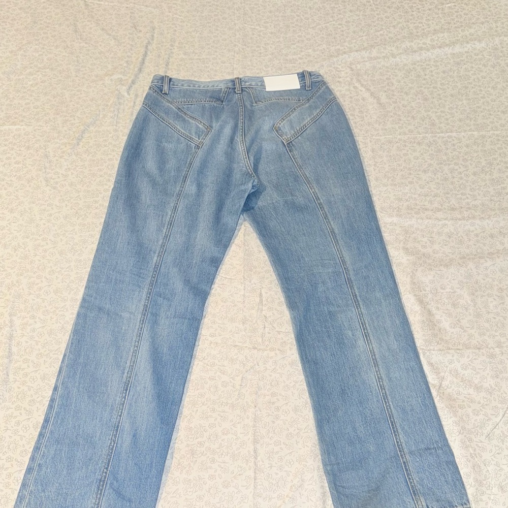 7 For All Mankind Light Blue Women's Straight Leg Jeans